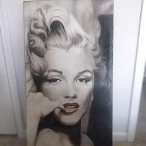 Marilyn Monroe Black and White Portrait